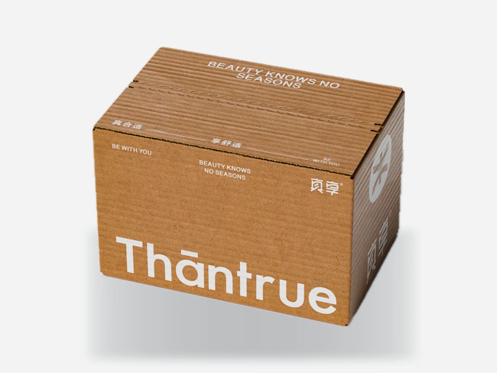 Branded kraft corrugated shipping carton