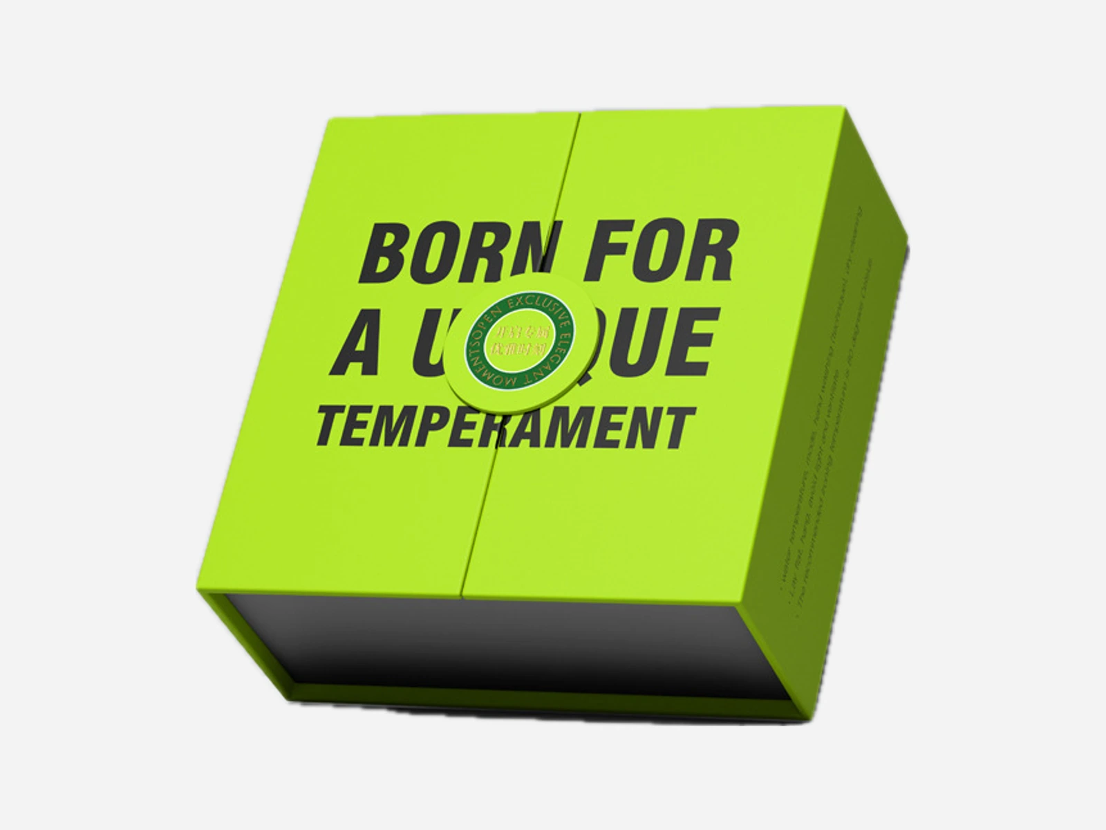 Green split-lid presentation gift box