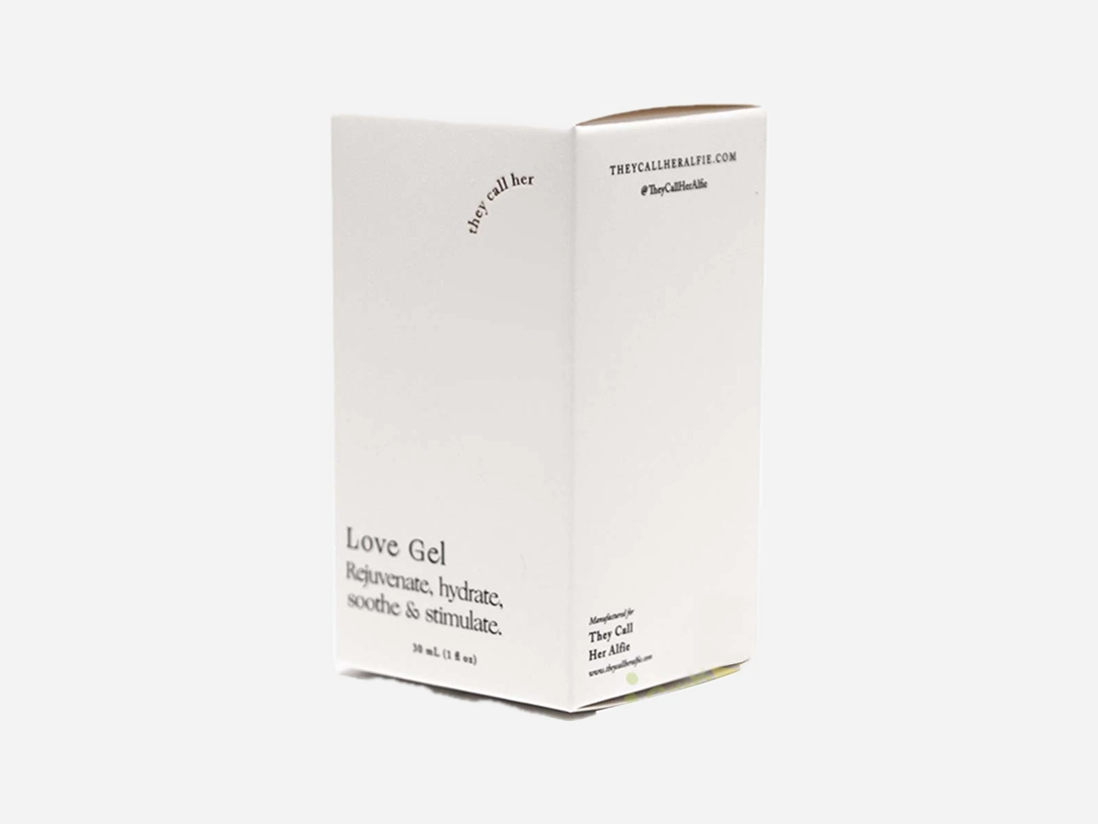 White printed cosmetic folding carton